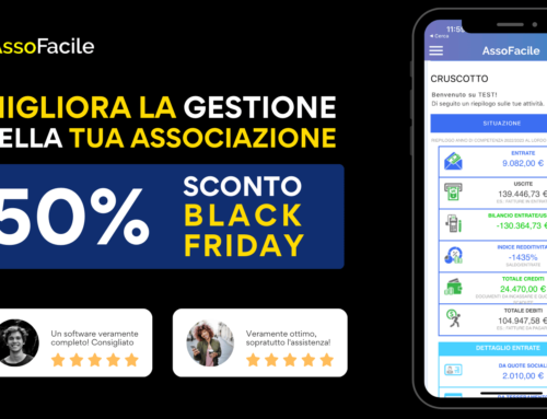 Black Friday AssoFacile. AssoFacile Premium al 50% di SCONTO