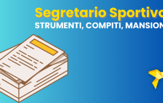 Il segretario sportivo svolge mansioni e compiti legati alla gestione degli strumenti.