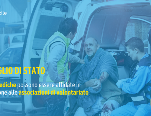 Consiglio di Stato: le automediche possono essere affidate in convenzione alle associazioni